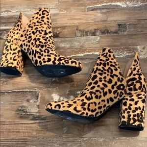 Steve Madden cheetah print booties